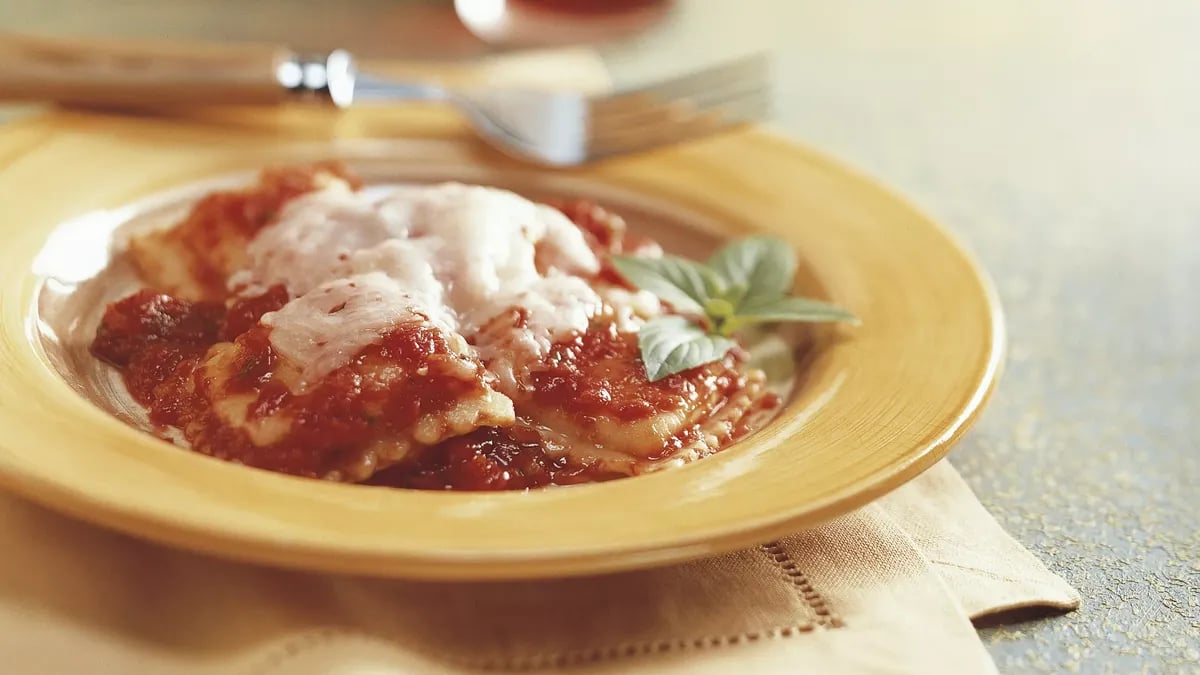 Ravioli with Tomato Basil