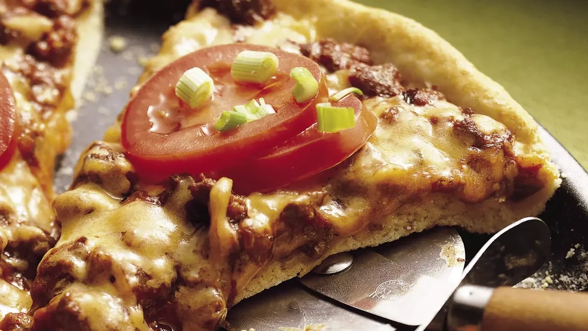 Cheesy Sloppy Joe Pizza