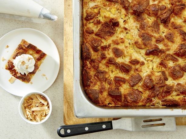 Tropical Croissant Bread Pudding