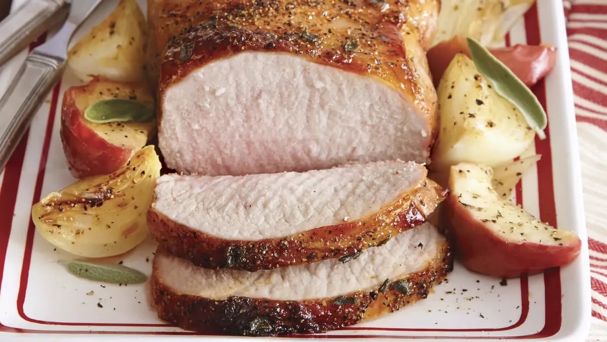 Apple-Glazed Pork Roast