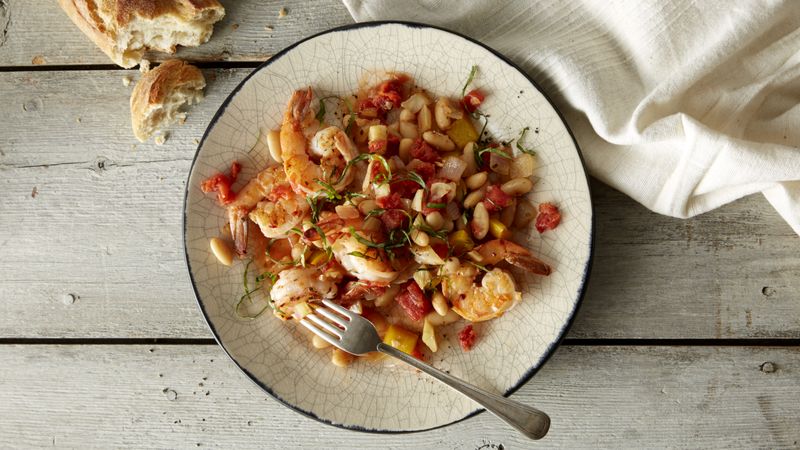 Shrimp and White Bean Provençal | Muir Glen
