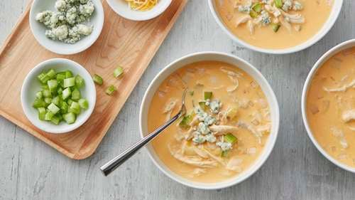 Slow Cooker Buffalo Chicken Soup • FIVEheartHOME