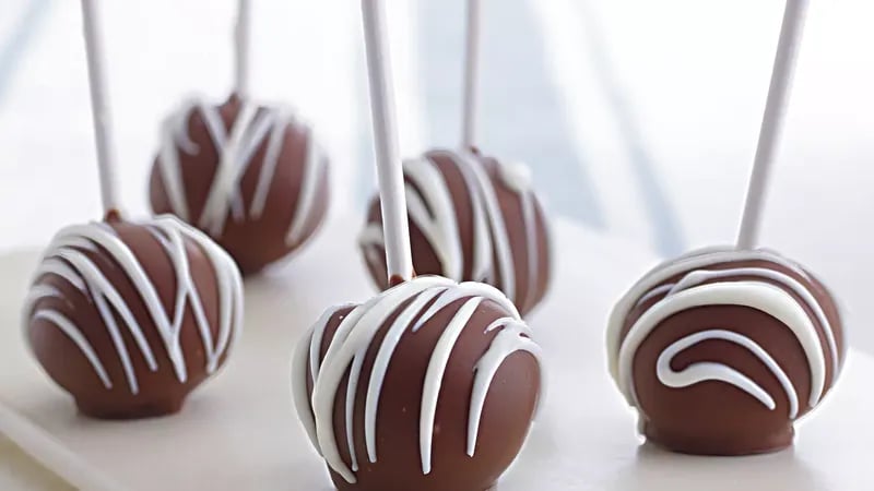 Boston Cream Cake Pops