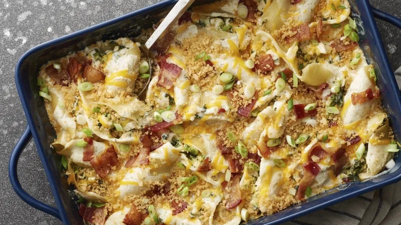 Chicken-Bacon-Ranch Stuffed Shells