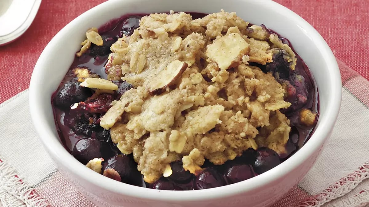 Blueberry Almond Cobbler