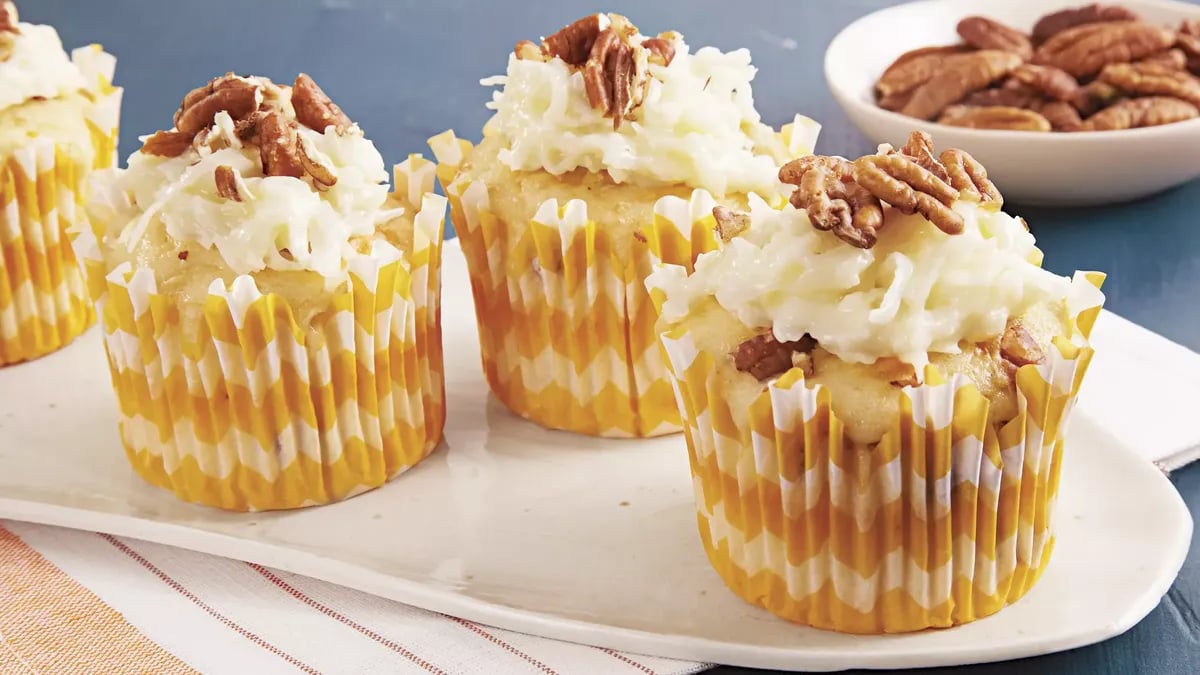 Coconut Pecan Cupcakes