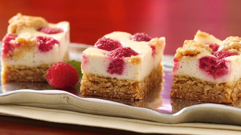 Yogurt Raspberry Cheesecake Bars