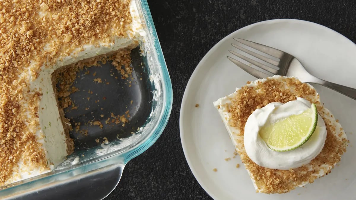 Frozen Key Lime Crunch Cake