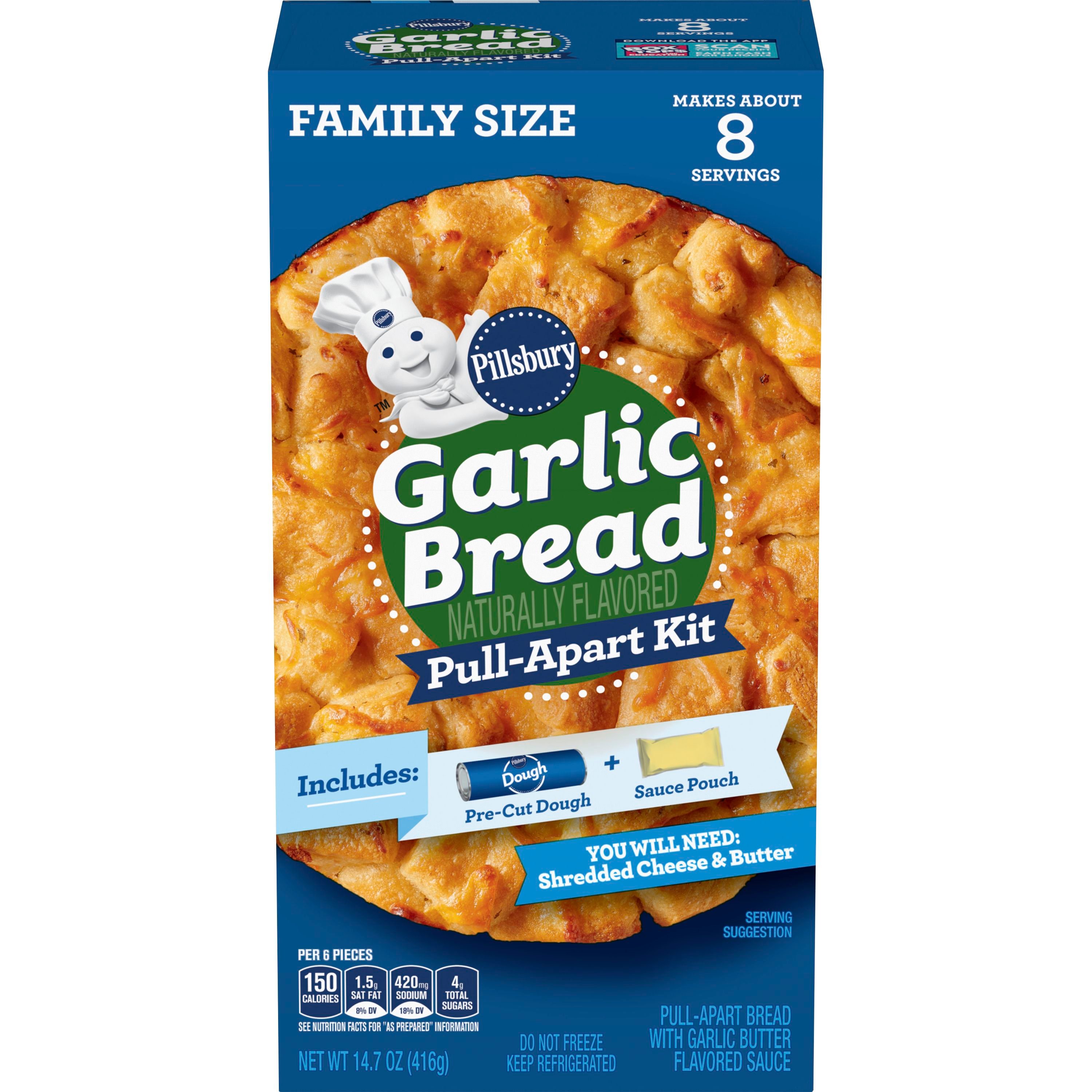 Pillsbury™ Garlic Bread Pull-Apart Kit - Front