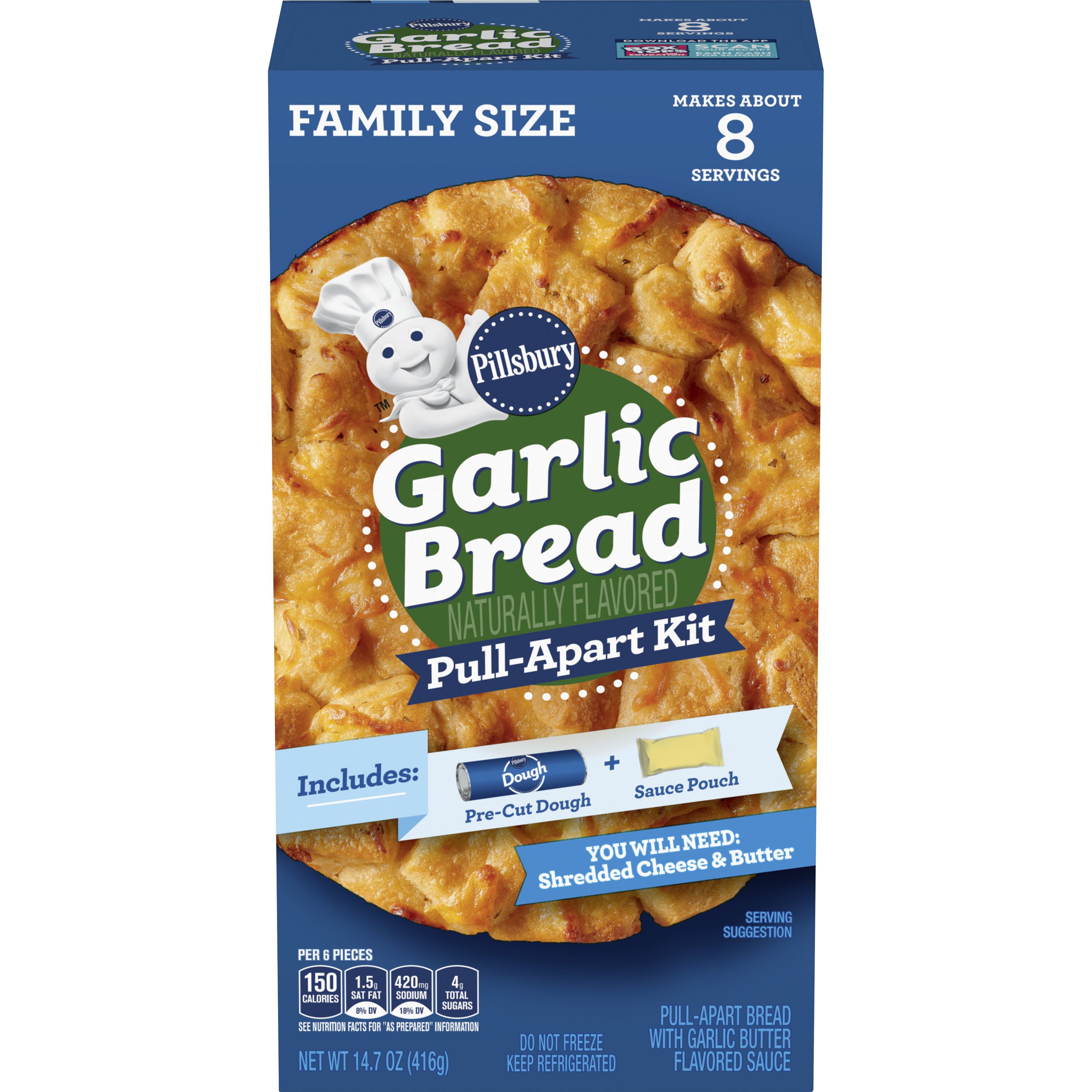 Pillsbury™ Garlic Bread Pull-Apart Kit - Front