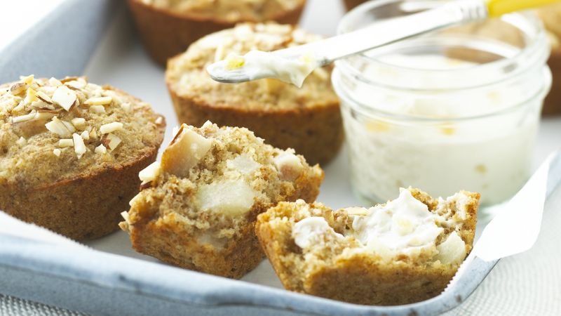 Skinny Ginger-Pear Muffins