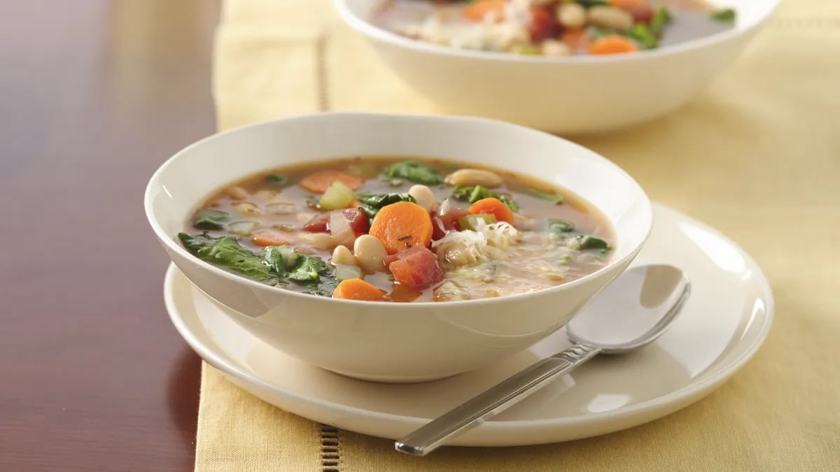 Italian Bean Soup with Greens