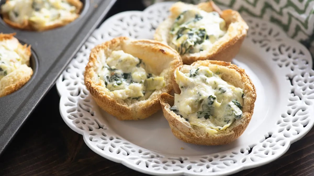 Spinach-Artichoke Dip Cups