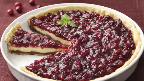 Black-Bottom Cranberry Cream Pie