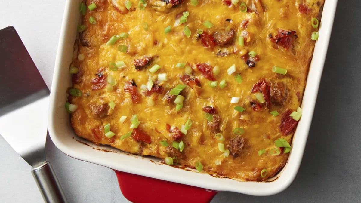 Make-Ahead King Ranch Breakfast Casserole