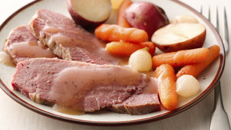 Corned Beef with Vegetables (for Slow Cooker) Recipe 