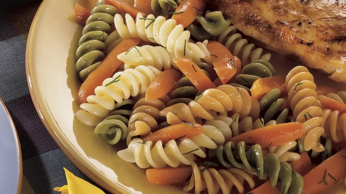 Dilly Buttered Carrots and Rotini