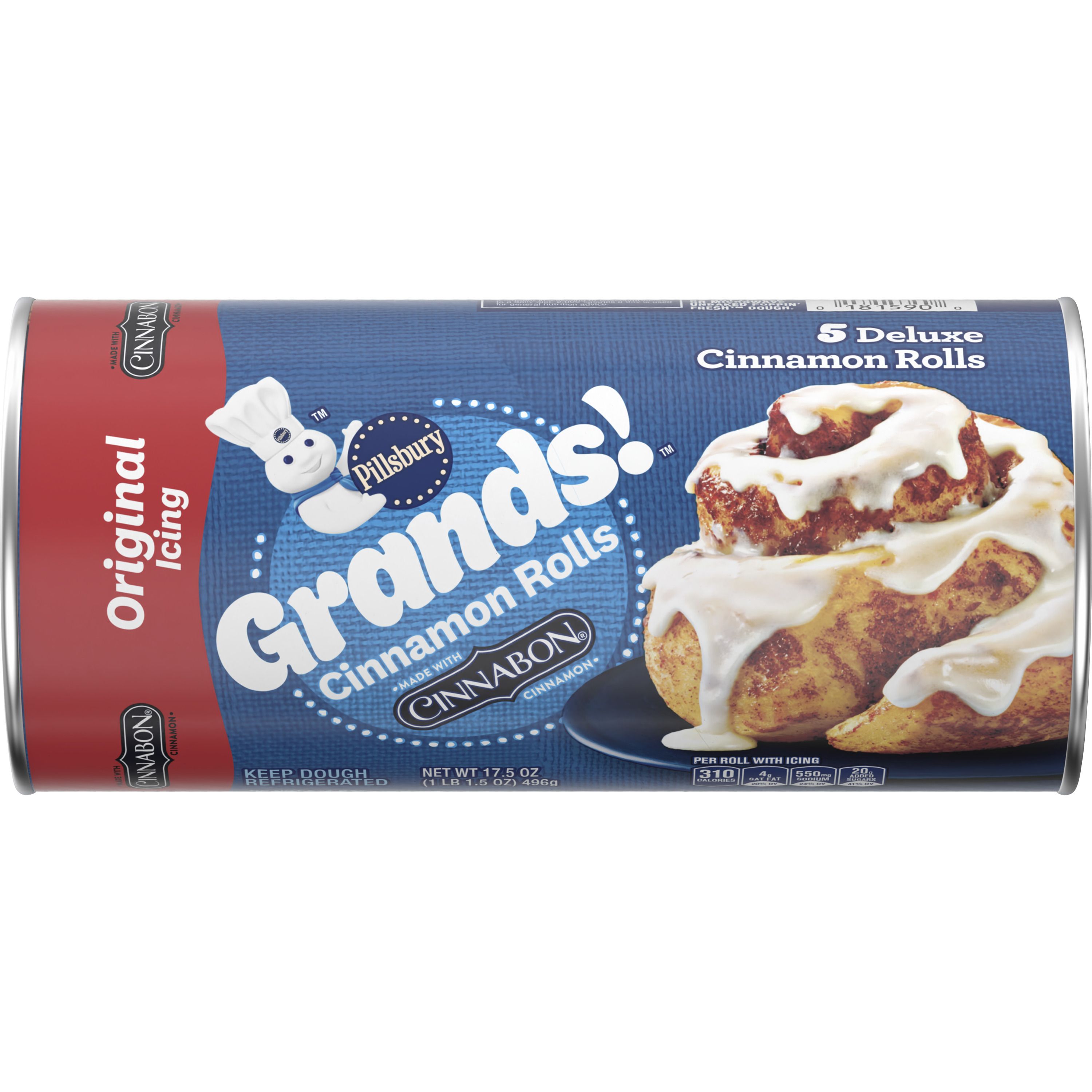 Pillsbury™ Grands!™ Cinnamon Rolls with Original Icing (5 count) - Front