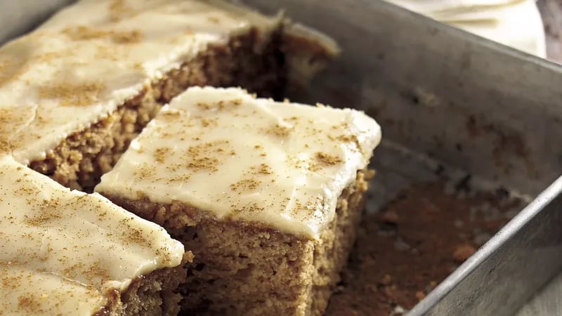 Butter Rum-Glazed Applesauce Cake