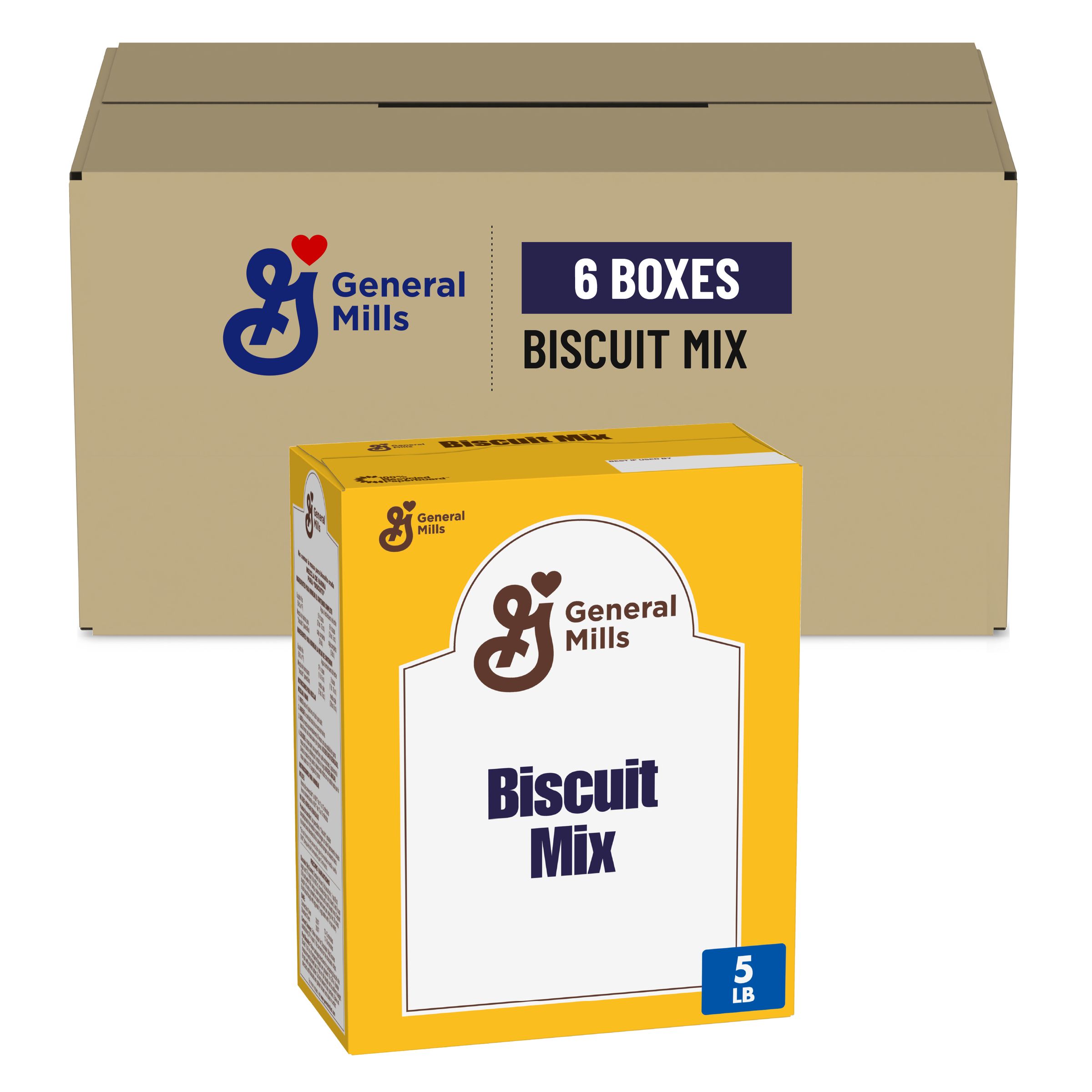  Case Optimized Hero General Mills Biscuit Mix Box Value 6/5 LB