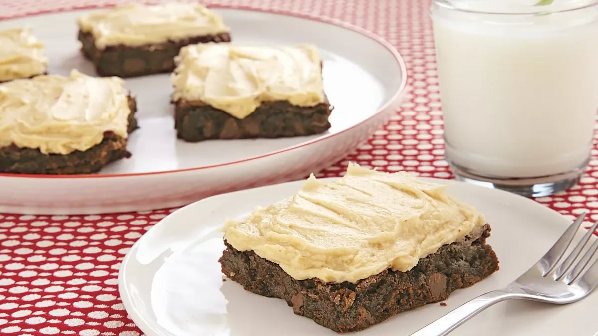 Frosted Mocha Espresso Brownies