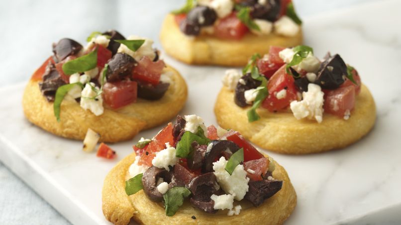 Crostini de Queso Feta y Tomate