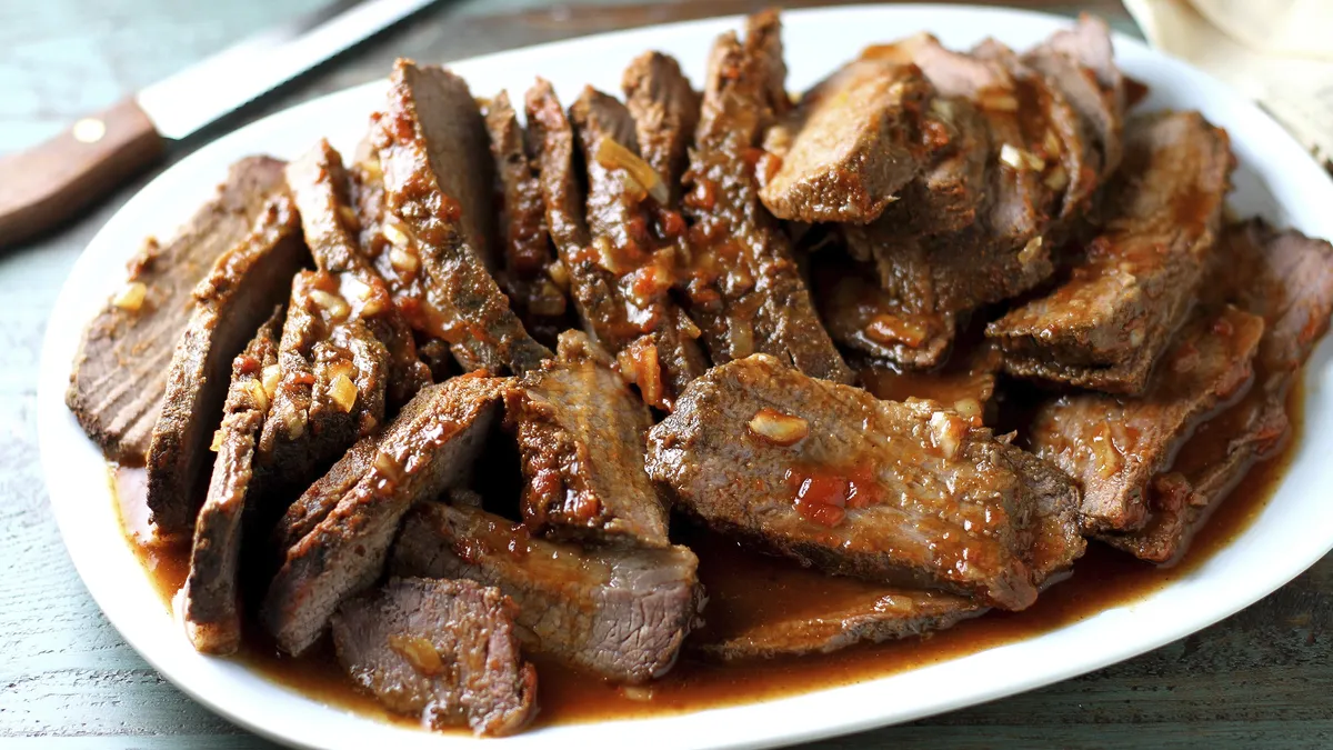 Slow-Cooker Barbecue Beef Brisket