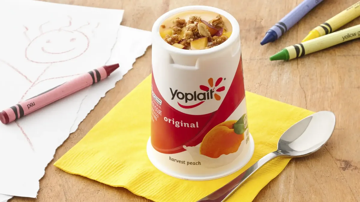 Peach Crisp Yogurt Cup
