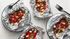 Grillwurst and Summer Vegetable Foil Packets - Pillers