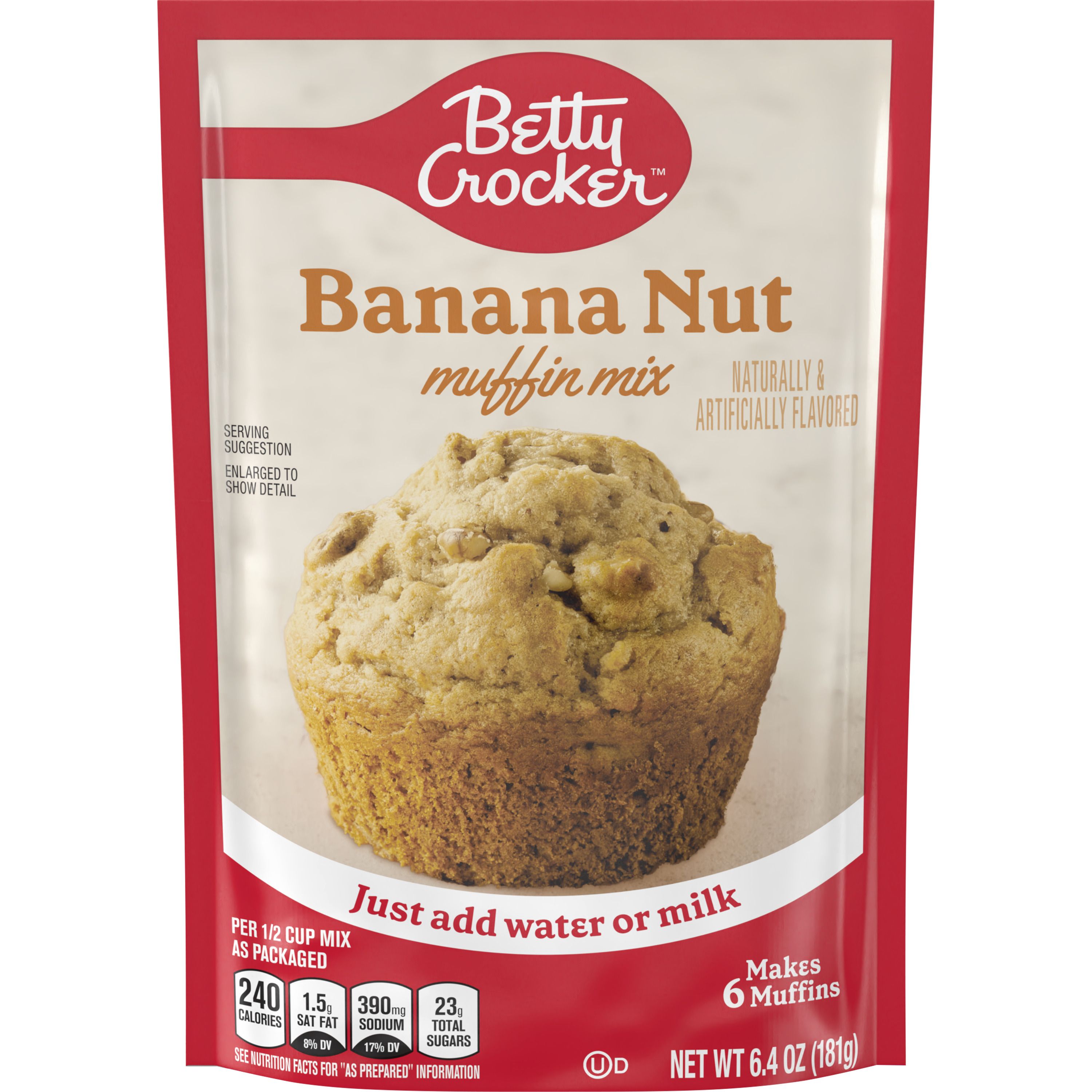 Betty Crocker™ Banana Nut Pouch Muffin Mixes - Front