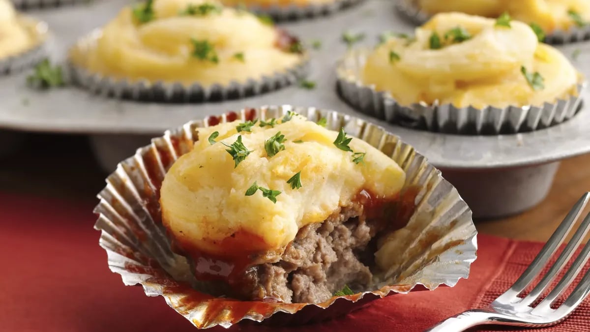 Potato Topped Mini Meatloaves