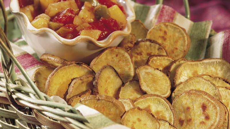 Sweet Potato Fries with Easy Fruit Salsa