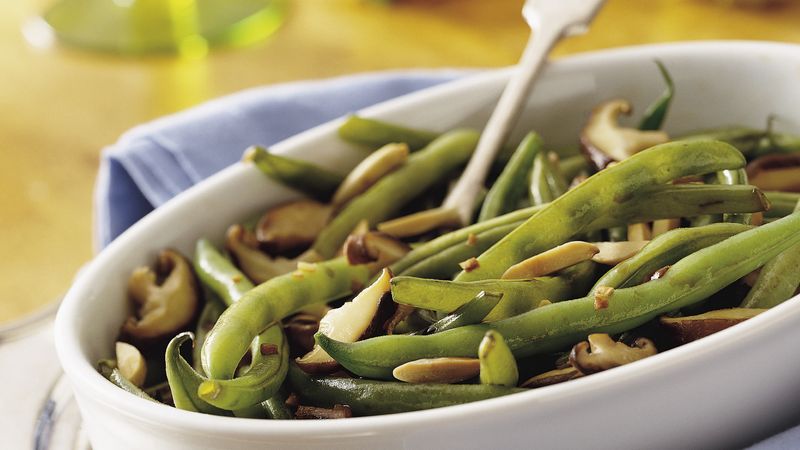 Green Beans with Shiitake Mushrooms