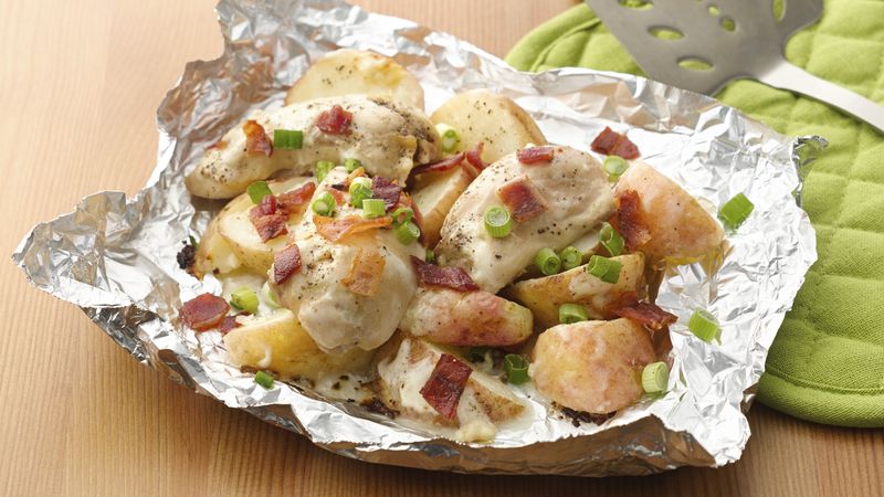 Ranch Chicken and Potato Foil Packs
