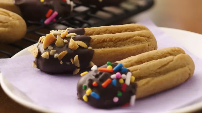 Chocolate-Dipped Peanut Butter Fingers