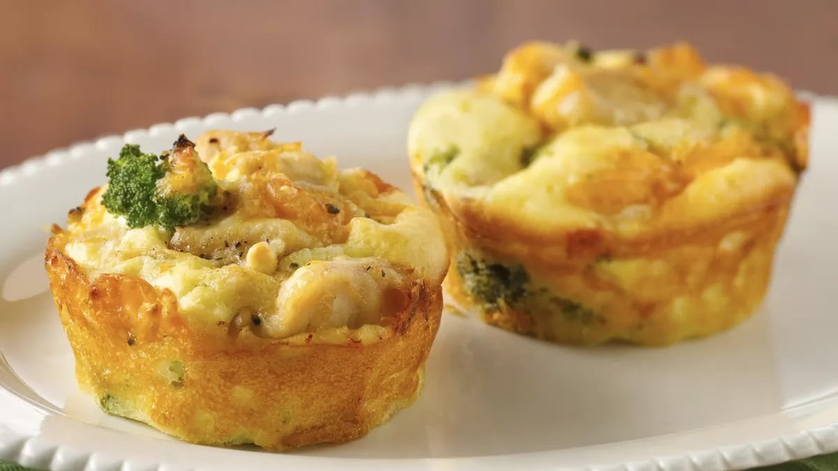 Impossibly Easy Mini Chicken and Broccoli Pies