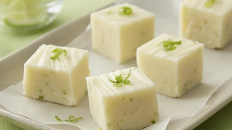 Key Lime-White Chocolate Fudge