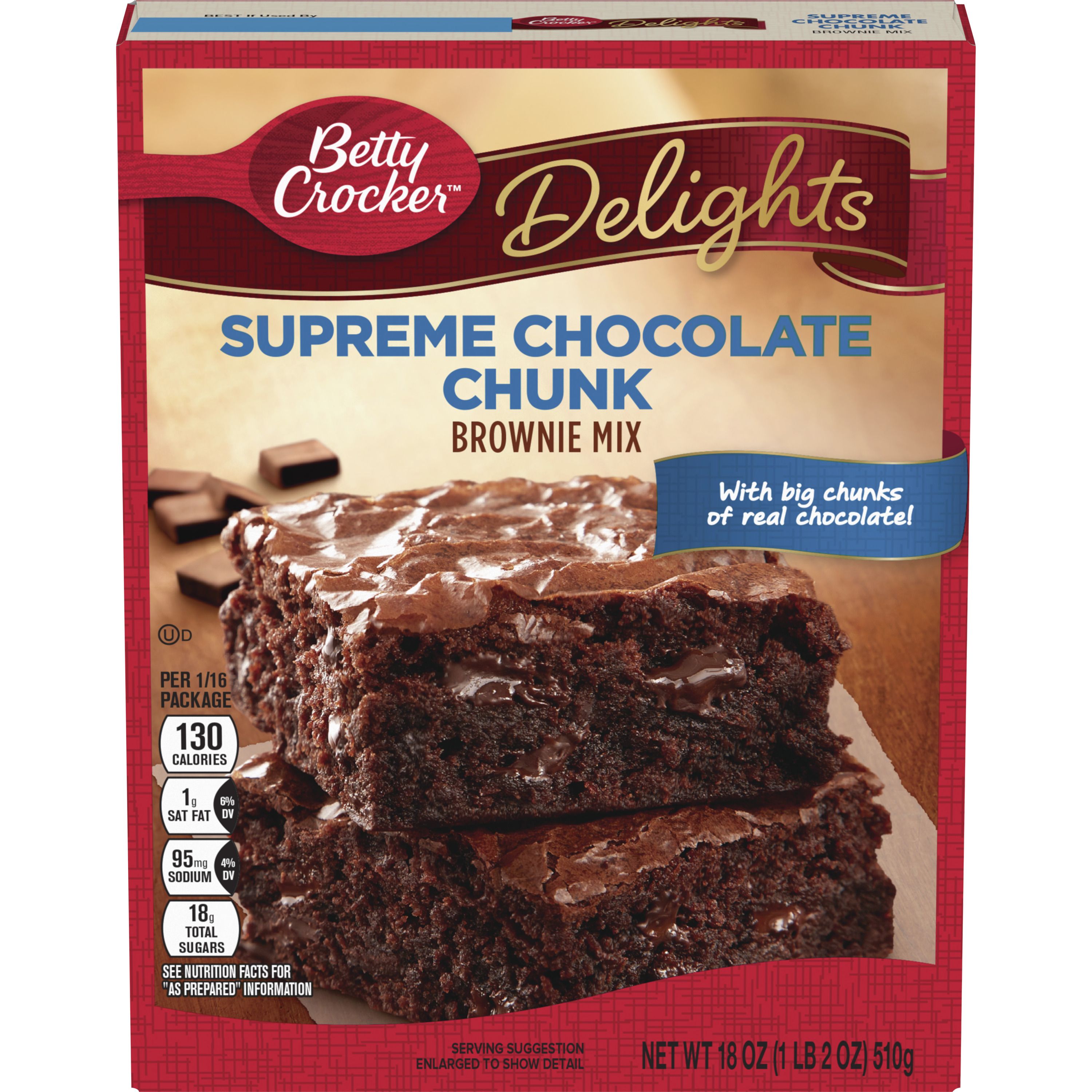 Betty Crocker™ Supreme Chocolate Chunk Brownie Mix - Front