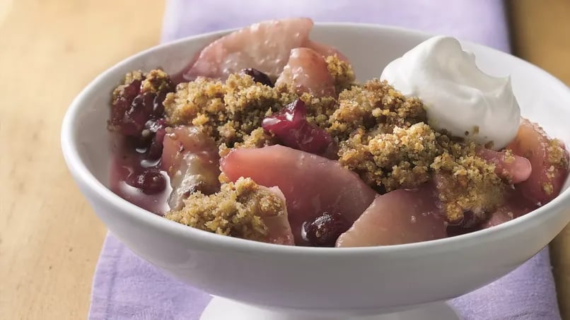Almond-Cranberry-Pear Crisp