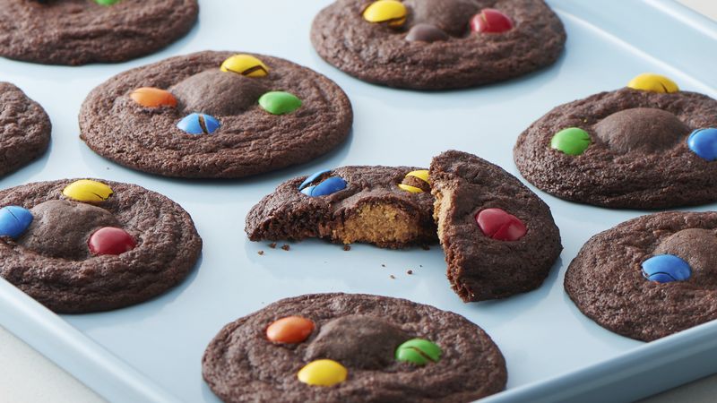 Peanut Butter Cup Stuffed Chocolate Cake Mix Cookies ⋆ Sugar, Spice and  Glitter