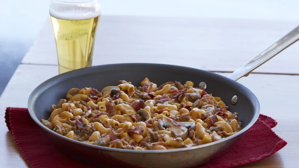 Beer Bacon Cheeseburger Macaroni