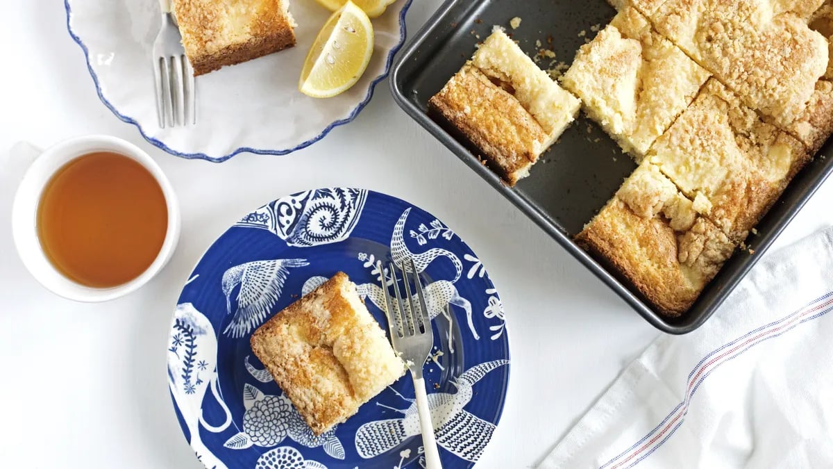 Lemon-Cream Cheese Coffee Cake