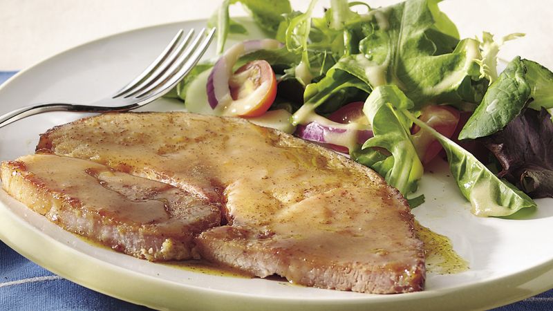 Easy Glazed Ham Steak