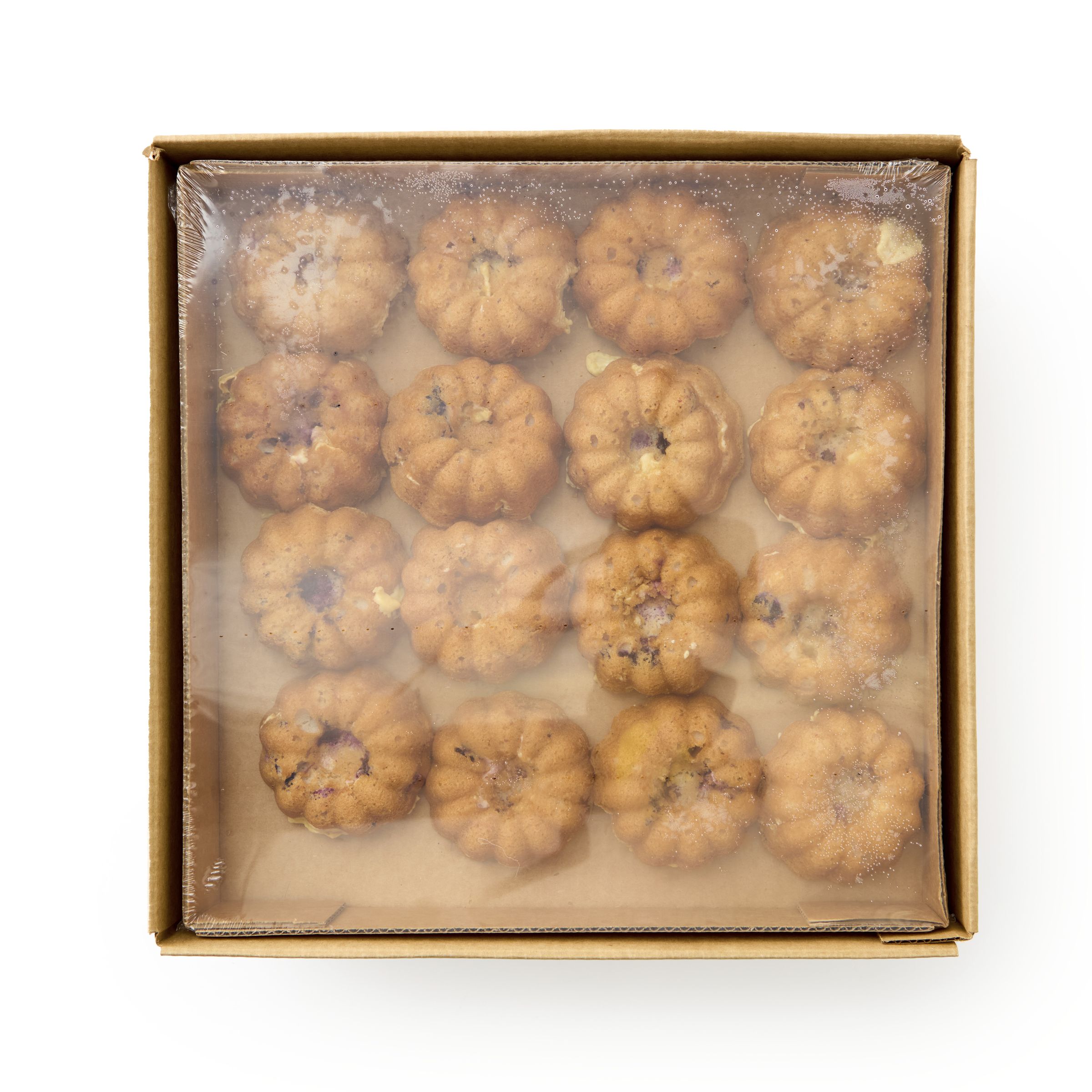  Open Case Pillsbury Frozen Baked Filled Bundt Muffin Bulk Blueberry Lemon 48/2.5 oz