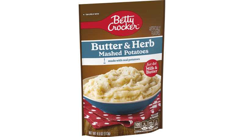 Butter and herb instant mashed potatoes sale