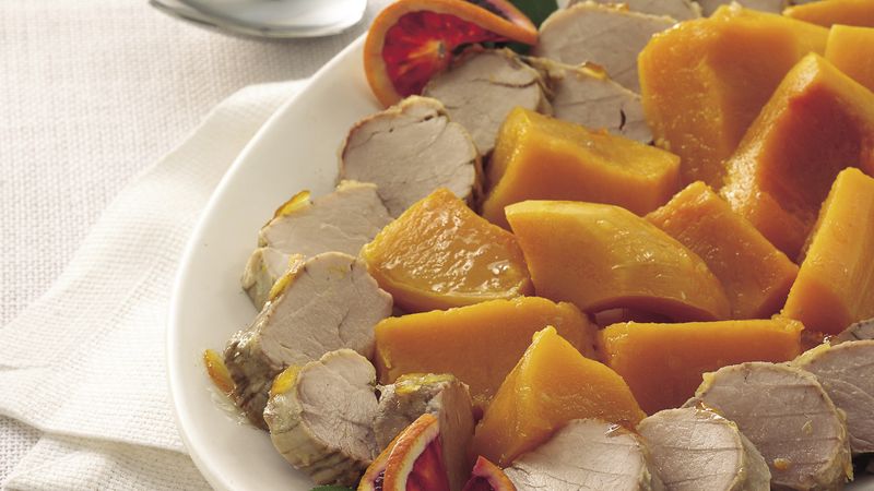 Slow-Cooker Orange Pork Tenderloin with Butternut Squash