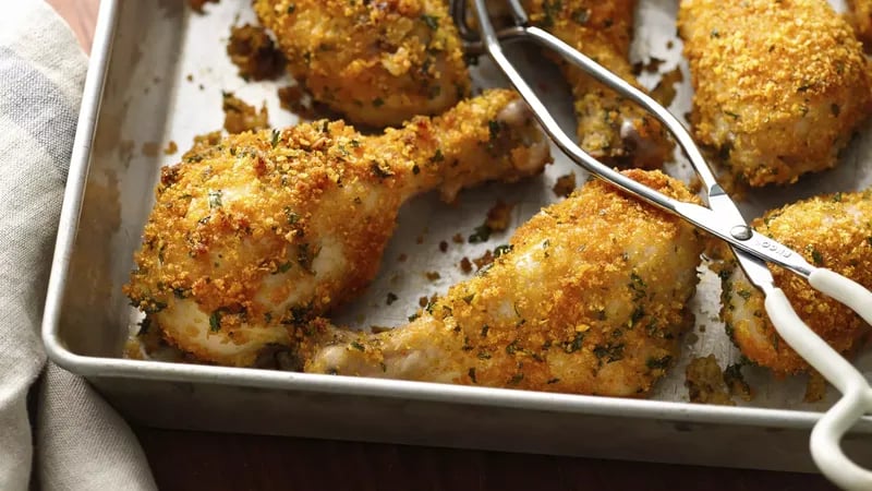 Crunchy Garlic Drumsticks