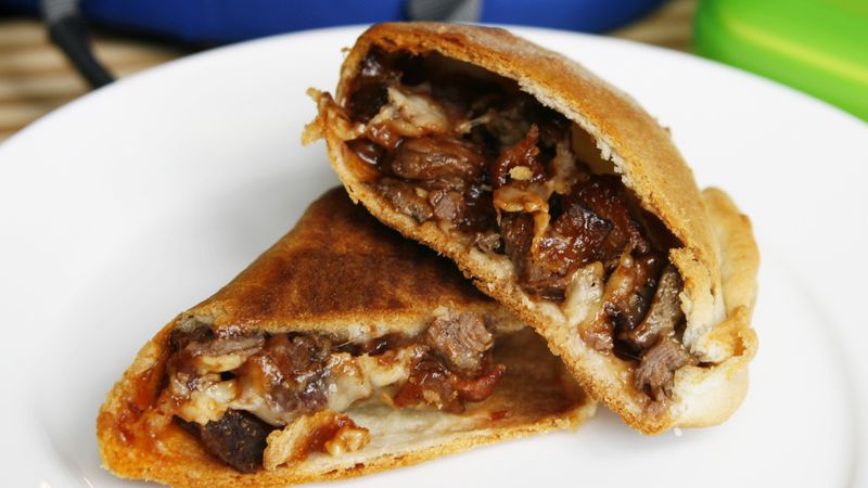 Beef Bacon Barbecue Pizza Pockets
