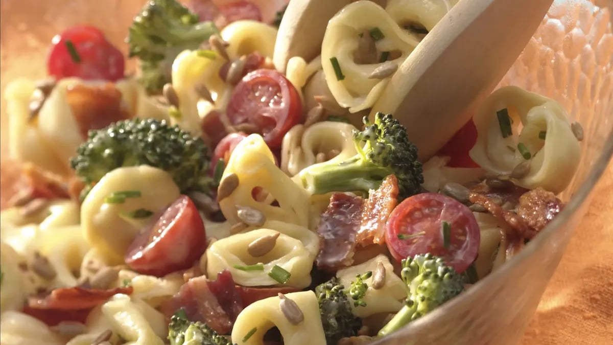 Tortellini, Broccoli and Bacon Salad