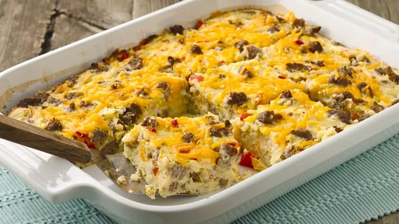 Skinny Impossibly Easy Breakfast Bake